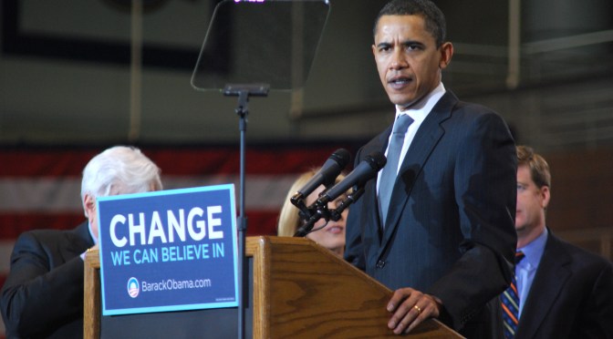 Lo “Yes we can” del 2008.